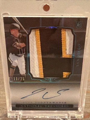 Jake Cronenworth 2021 Panini National Treasures Rookie Patch Auto /25 #171 - Image 1 of 2