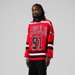 Unisex Mitchell & Ness Dennis Rodman rot Chicago Bulls Maxxed Out Mode Hockey - Bild 1 von 10