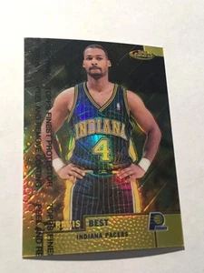1999-00 Finest Gold Refractor UNCUT MISSING SERIAL # Travis Best Pacers #100 - Picture 1 of 1