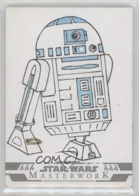 2024 Topps Star Wars Masterwork 1/1 Unknown Artist Auto Sketch 19hu - Image 1 of 3
