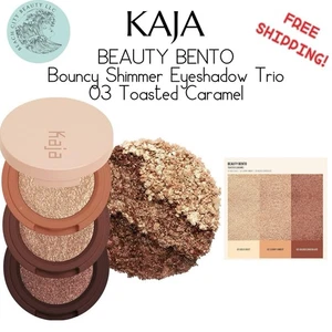 KAJA Beauty Bento Bouncy Eyeshadow Trio 04 Toasted Caramel - Picture 1 of 8