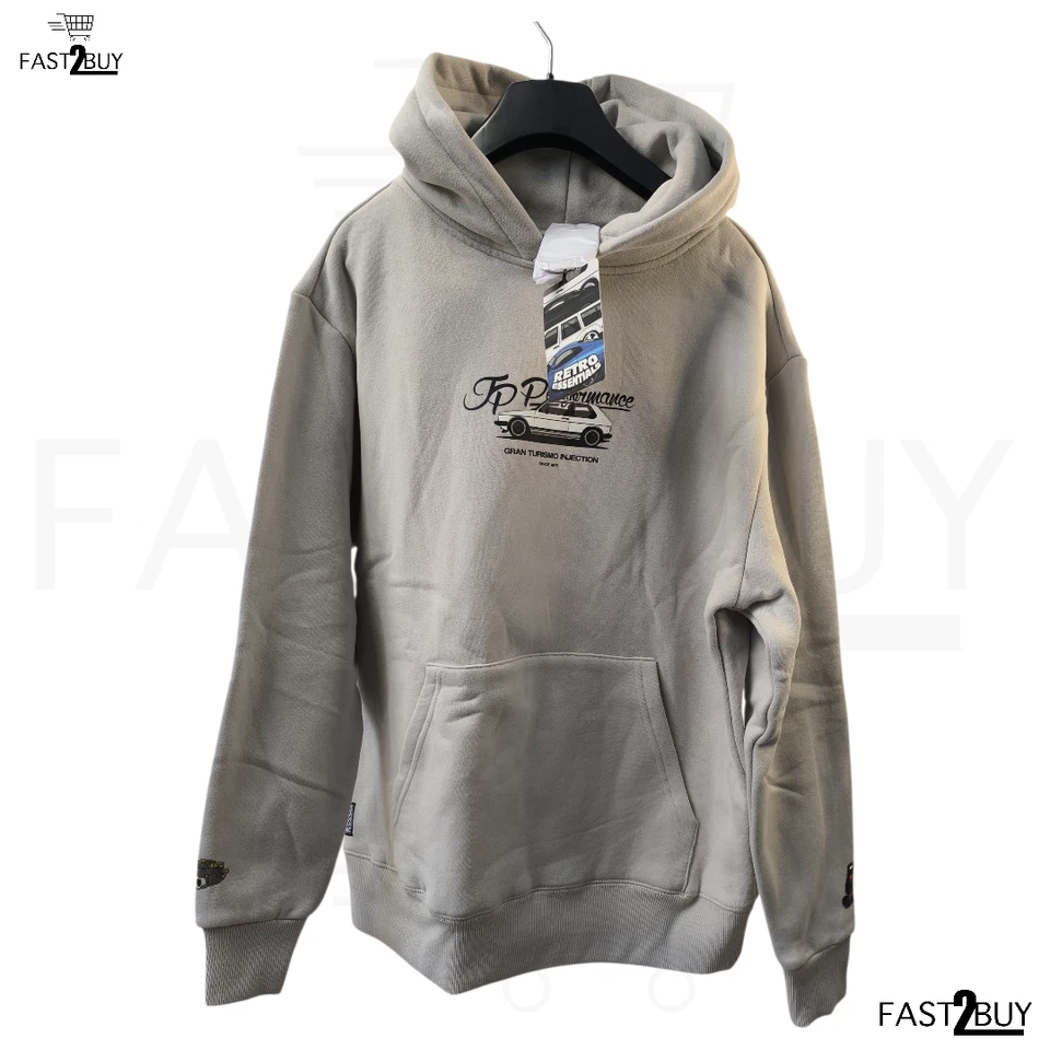 JP Performance Hoodie Since 1976 Retro Essentials Größe XS Hellgrau - Bild 1 von 4