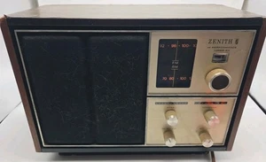 Radio AM/FM Zenith E430W MCM de colección todo dentro totalmente reparado funciona - Imagen 1 de 11