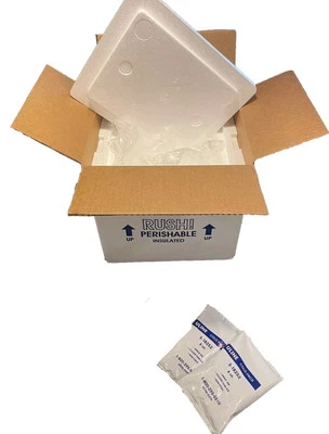 ULINE S-13391 Insulated Foam Shipping Kit - 8" x 6" x 7" - Image 1 of 4