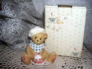 Cherished Teddies Chef Dash of Love Figurine  Matthew  - Picture 1 of 2