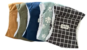 JoyDaog Dog Diapers Male Reusable Washable 5-Pack Size Medium - Picture 1 of 9