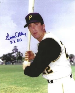 Autographed 8x10 GENE ALLEY "2X GG" Pittsburgh Pirates photo w/Show Ticket - Picture 1 of 1