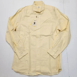 $108 New Duck Head MORRIS OXFORD Casual Shirt Men's MEDIUM M Gold Yellow COTTON - Picture 1 of 7