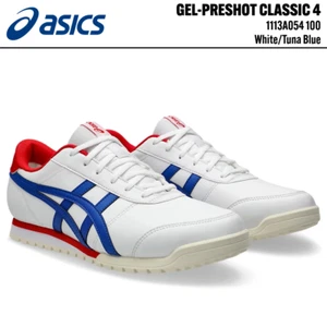 ASICS GEL-PRESHOT CLASSIC 4 1113A054 100 White Soft Spike Golf Shoes - Picture 1 of 10