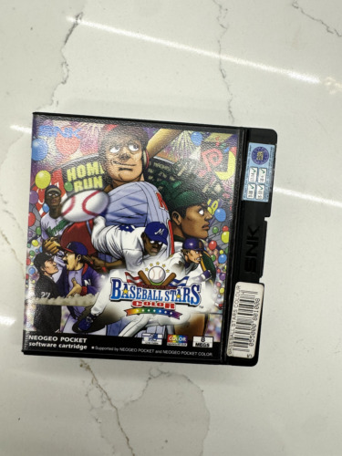 SNK Neo Geo Pocket Baseball Colore Stelle, Guscio Clam UK - Nuovo di zecca