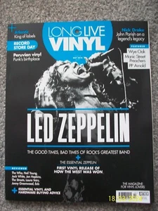 Long Live Vinyl Magazine Issue 14 May 2018 Led Zeppelin Robert Plant Front Cover - Picture 1 of 1