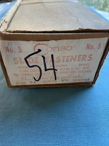 Conso 54” Tan Brass Slipcover And Upholstery Zippers Box Of 25 NOS - Picture 1 of 5