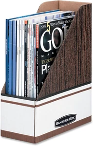 Magazine File Holders, Oversized Letter, Wood Grain, 12 Pack (07224) - Picture 1 of 8