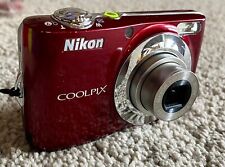 Appareil photo numérique 12 mégapixels Nikon Coolpix L22 - Rouge