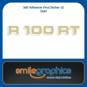 BMW R100RT Monolever Battery Cover Side Panel Stickers Decals Gold - Picture 1 of 1