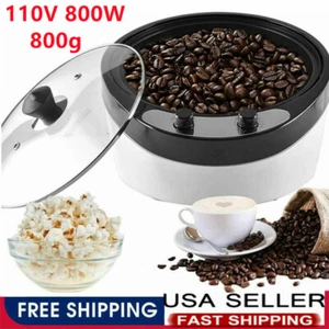 800W Electric Coffee Bean Roaster Machine 800g Nuts Roasting Household Roaster - Picture 1 of 12