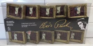 RARO Juego de Luces de Navidad Marco de Elvis Presley por Kurt Adler Nuevo de Edición Sellado - Imagen 1 de 9