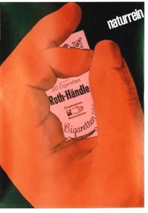 Original vintage poster ROTH-HANDLE GERMAN CIGARETTES c.1960 - Picture 1 of 1