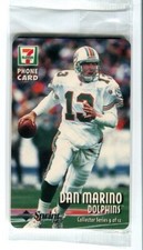 1996 7-Eleven Sprint Phone Card #9 Dan Marino Factory Sealed Miami Dolphins
