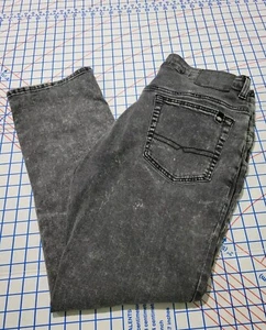 Jeans da uomo Buffalo David Bitton neri slim cenere taglia 36 X 30 elasticizzati - Foto 1 di 17