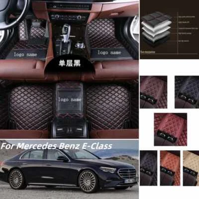 For Mercedes Benz E-Class 1996-2024 Car Floor Mats All Weather Custom Carpets - Imagem 1 de 4