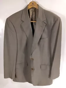 Chaqueta Blazer de Lana Elástica Brooks Brothers 346 Beige Dos Botones Para Hombre 42R - Imagen 1 de 7