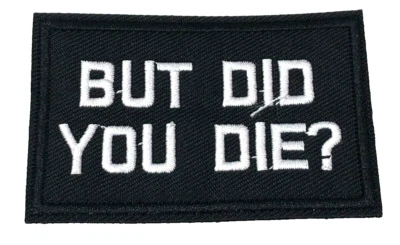 Patch Sew On Take Off Embroidered Clothing Hats Jackets Coat  Sign Message A423 - Image 1 of 4