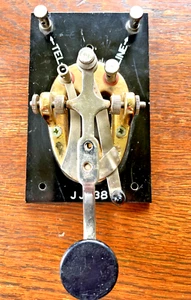 JJ-38 MORSE CODE - TELEGRAPH CODE KEY - MADE IN JAPAN - VERY GOOD CONDITION - Zdjęcie 1 z 6