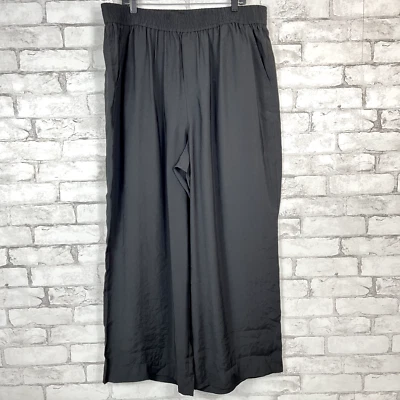 MADEWELL NWT Women's The Carley Softdrape Black Wide Leg Pants XXL NL206 - Image 1 of 4