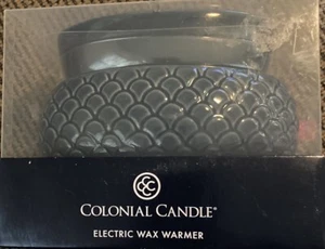 NEW COLONIAL CANDLE WAX WARMER BLUE CERAMIC - Picture 1 of 2