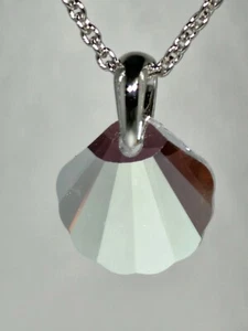 Opulence Silber Halskette FN6723 Swarovski Klar Kristall Muschel - Bild 1 von 3