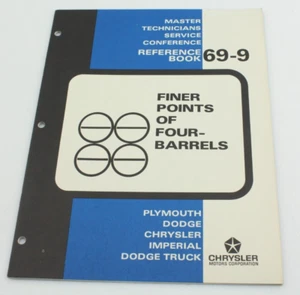 NOS 1969 CHRYSLER Master Technicians Service Conference Vergaser Four Barrels - Bild 1 von 8