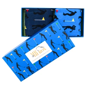Mr Heron Golf Socks in a box (2pairs) One Size - Picture 1 of 4