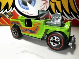 1974 HOT WHEELS REDLINE GRASS HOPPER LIGHT GREEN ENAMEL HK With motor Variation - Picture 1 of 9