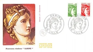 Enveloppe FDC FRANCE SABINE 1977 LILLE n1 - Imagen 1 de 1