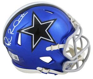 Cowboys Michael Irvin Authentic Signed Flash Speed Mini Helmet BAS Witnessed - Picture 1 of 2