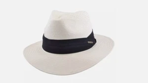 SOMBRERO PANAMA PAJA DE PAPEL - HECHO A MANO - CLÁSICO ESTILO CLÁSICO SOMBRERO DE VERANO (Camello) - Imagen 1 de 1