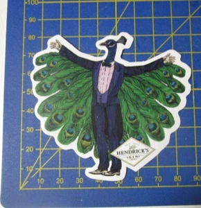 HENDRICK'S GIN sticker adesivo original KLEBER CON VELINA new - Foto 1 di 2