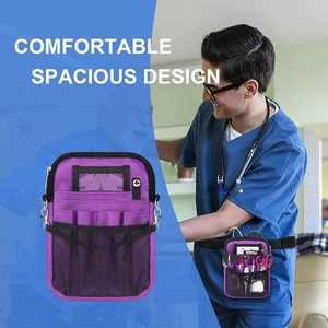 Nurse Fanny Pack Multi Compartments Sturdy Nursing Nurse Tool： Belt Q3O4 - Picture 1 of 19