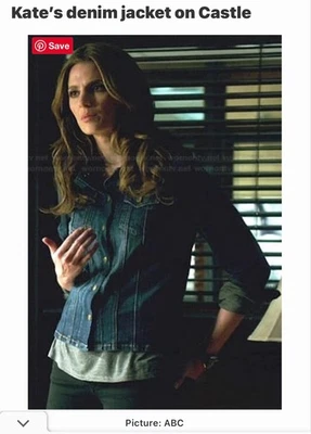 Chaqueta vaquera Current Elliot vintage de los años 2000 - talla pequeña - castillo de Kate Beckett Foto 1 de 4