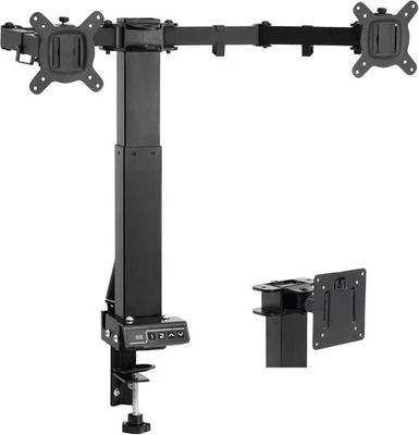 TOPSKY Adjustable Electric Monitor Desk Mount for Dual/Single Screens - Image 1 of 4