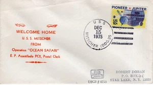 USS MITSCHER DDG-35,    1975  FDC20121 - Picture 1 of 1