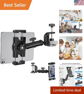 Крепление под шкаф iPad, держатель для кухонного планшета, крепление для стола iPad с зажимом, - Изображение 1 из 4