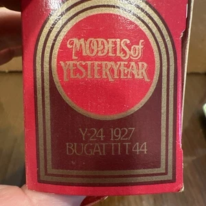 Models of Yesteryear 80's BOXED MATCHBOX CARS  Y24 1927 Bugatti T44 A60 - Picture 1 of 4