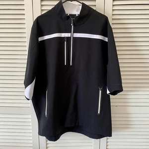 Footjoy Dryjoys Tour Collection Golf Pullover Waterproof Short Sleeve 1/2 Zip XL - Picture 1 of 10