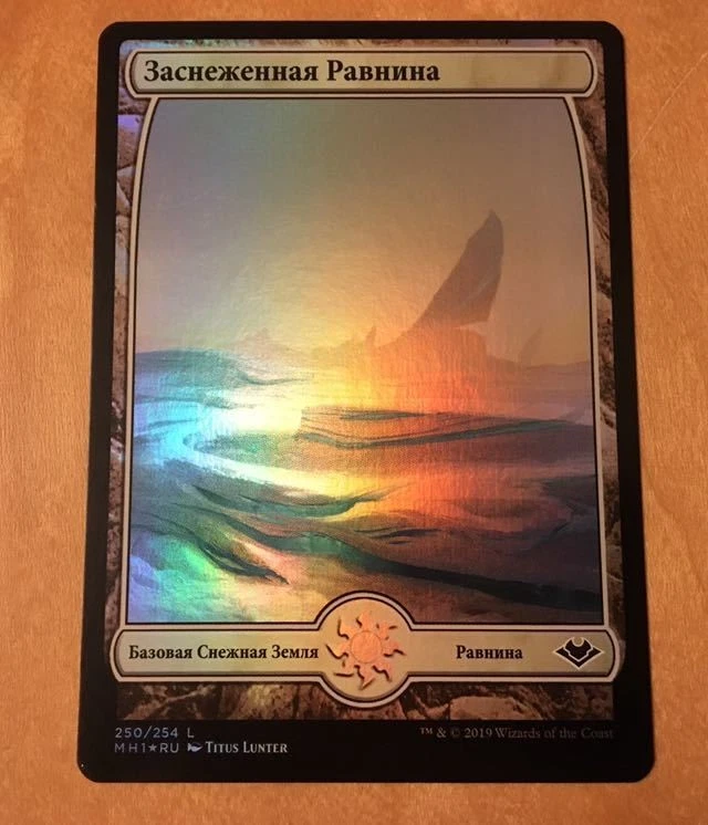 MTG Magic The Gathering Snowcapped Plain FOIL Card NM - Image 1 of 2