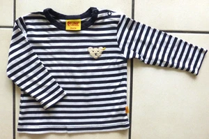 1 x Steiff Baumwoll SHirt Pulli  Streifen 80 ca 1 Jahr / 12 Monate Boy girl - Bild 1 von 16