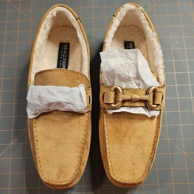 Kenneth Cole Reaction Mocasín de Conducción Para Hombres 9 Marrón Imitación Gamuza Dawson Bit Zapatos Foto 1 de 4