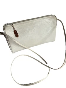 Bolso de Mano De Colección Austin Designs Huevo Cáscara Cuero Genuino Cocodrilo Repujado - Imagen 1 de 21