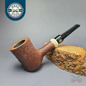 Chacom Pirate 155 Pipa sabbiata Poker Sitter Estate Briar, non fumata, 9 mm - Foto 1 di 10